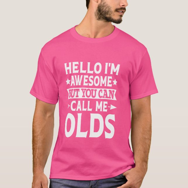Camiseta Velhos Apelido Chamem-me Velhos Família Sobrenome  (Frente)
