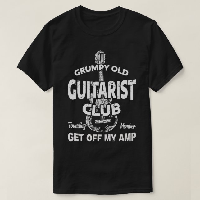 Camiseta Velhos Clusters Guitaristas Grumpy (Frente do Design)