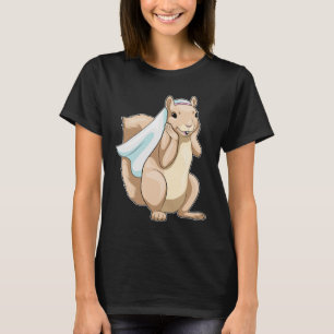 Camiseta Velo de Noiva da Noiva Esquilo Casamento
