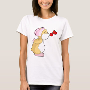Camiseta Velo de Noiva de Hamster Casamento