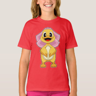 Camiseta Velo de Noiva de Pato Casamento