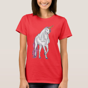 Camiseta Velo de Noiva Unicórnio Casamento