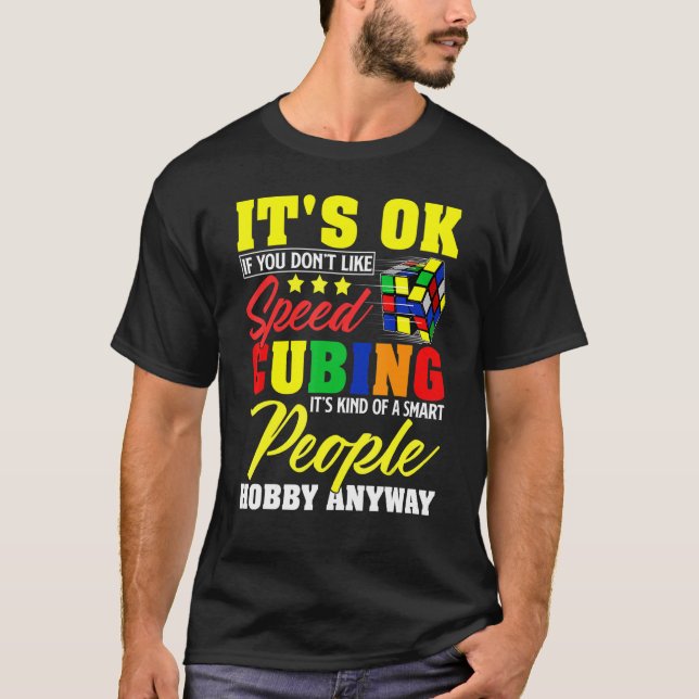 Camiseta Velocidade C do Hobby Inteligente do Cubo de Quebr (Frente)