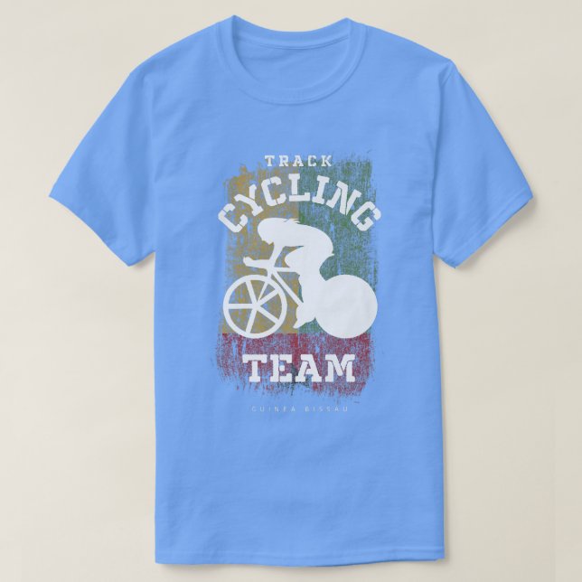 Camiseta Velocidade da bicicleta rodoviária guineense: mulh (Frente do Design)