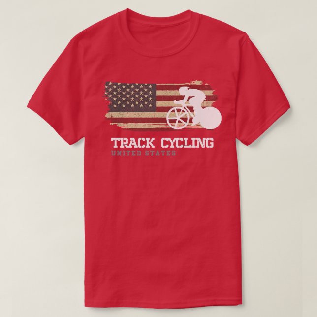 Camiseta Velocidade de ciclismo de bicicleta nos Estados Un (Frente do Design)