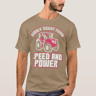 Camiseta Velocidade De Fazenda E Farmador De Trator De Potê