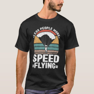 Camiseta Velocidade de Vintage - Piloto de Voo Parapente - 