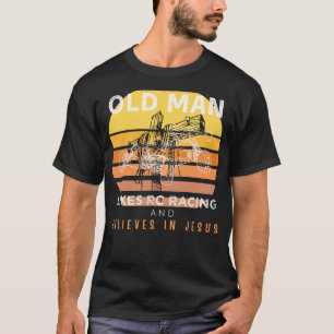 Camiseta Velocidade divina: Velho rabugento significa Jesus