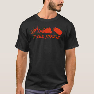 Camiseta Velocidade do Bicicleta de Motociclismo