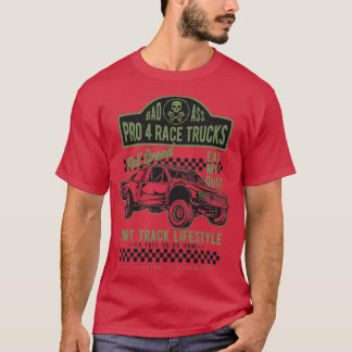 Camiseta Velocidade do Cheio Pro 4 Truck Race
