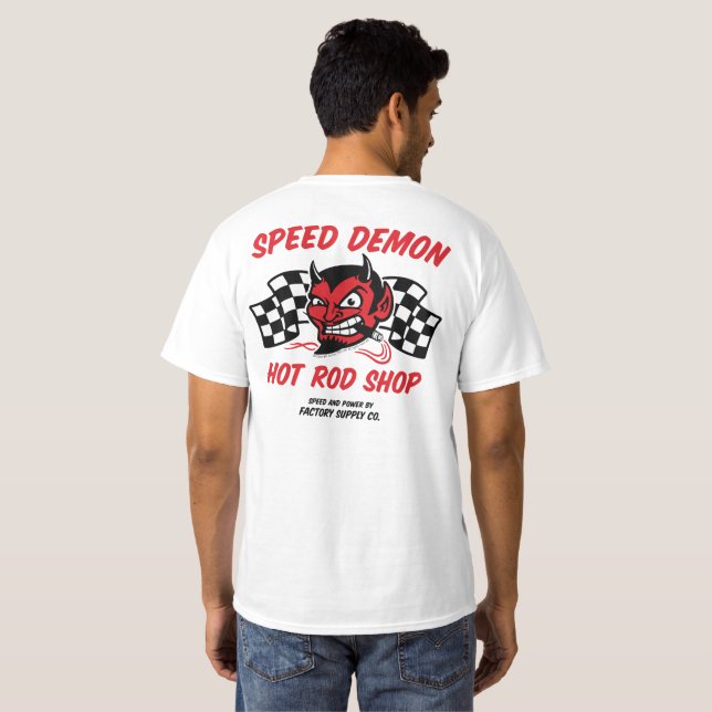 Camiseta Velocidade do demônio SD002 (Parte Traseira Completa)