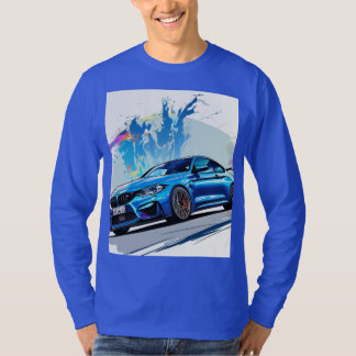 Camiseta Velocidade e estilo Unisex Blue T-shirt