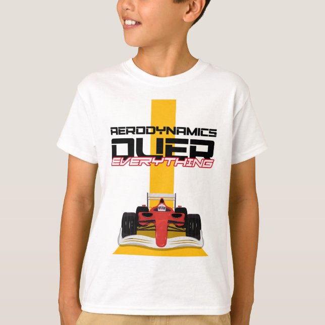 Camiseta Velocidade e precisão - Aerodinâmica Primeira (Frente)