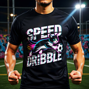 Camiseta Velocidade Épica do Gato que Dribla para Fãs de Fu