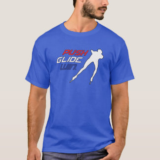Camiseta Velocidade Inline Empurrar, Glide, Design