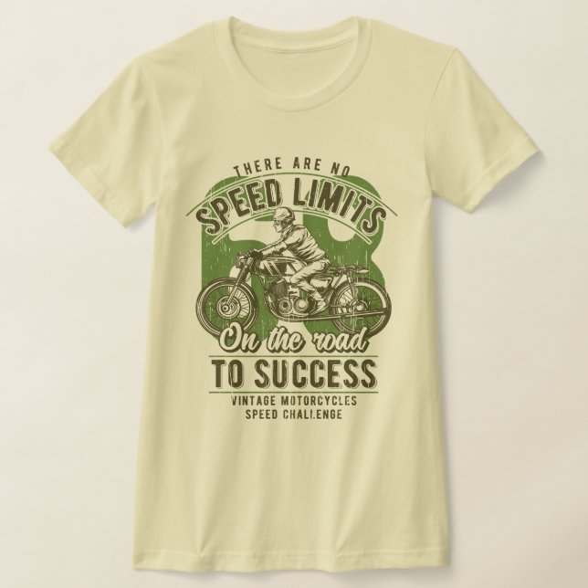 Camiseta Velocidade Limita o motociclo de motocicleta de mo (Postura )