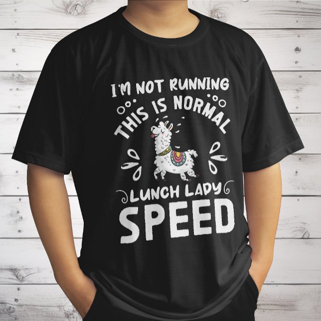 Camiseta Velocidade Normal de Senhora do Almoço Piada de Ll (Criador carregado)