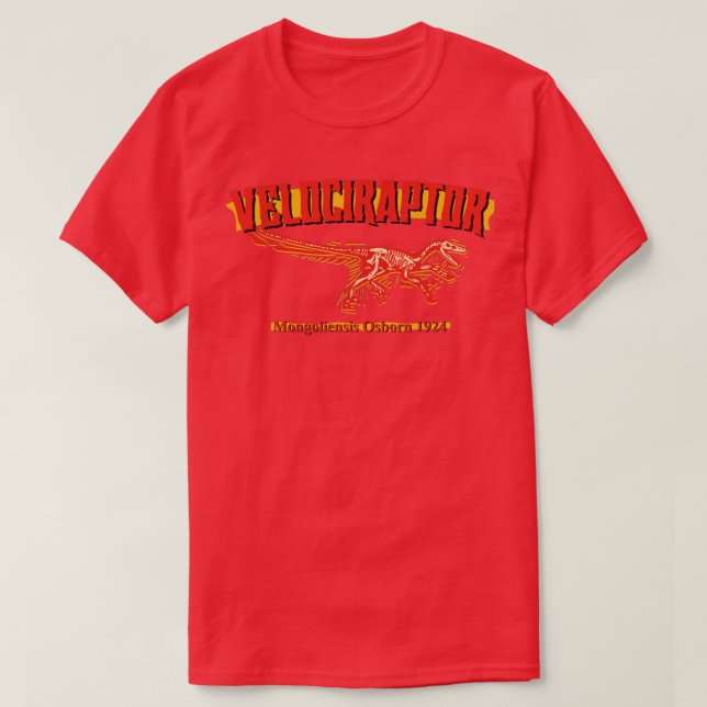 Camiseta velociraptor (Frente do Design)