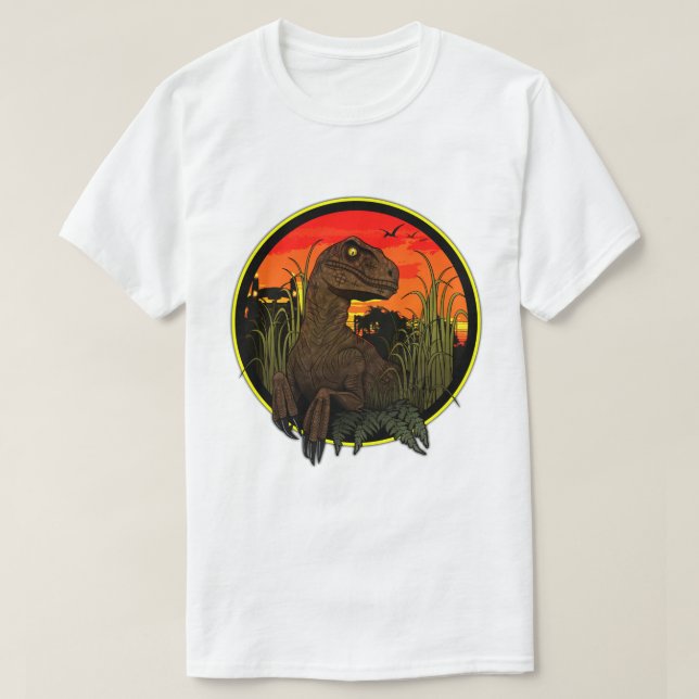 Camiseta Velociraptor - Clever Girl (Frente do Design)
