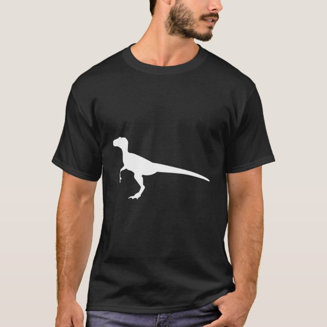 Camiseta Velociraptor Dinosaur Hoodie (Frente)