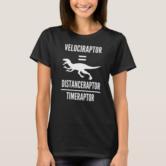 Camiseta Velociraptor Distanceraptor Timeraptor Mães Dinoss (Frente)