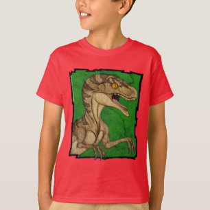 Camiseta Velociraptor do vintage do estilo do filme