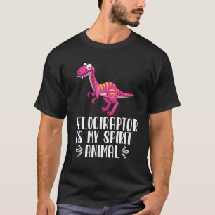 Camiseta Velociraptor É O Meu Dinossauro Animal Espirituoso