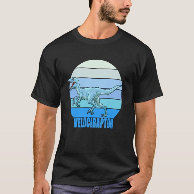Camiseta Velociraptor for a Dino fan and dinosaur (Frente)