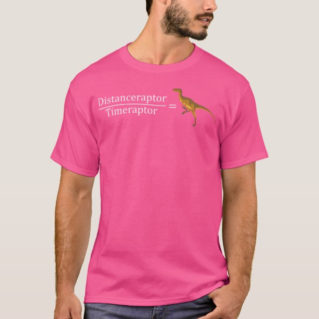 Camiseta Velociraptor Math Funny Dinosaur Velocity Formula (Frente)
