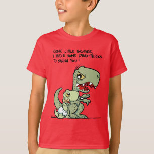 Camiseta Vem o irmão mais novo, mim tem alguns Dino-truque