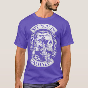 Camiseta Vemo-nos em Valhalla Mythology Norse Nórdica Vikin