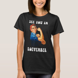 Camiseta Vemo-Nos No Feminismo De Roevember Pro Choice Rosi