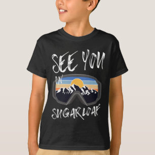 Camiseta Vemo-Nos No Sugarloaf Usa Férias De Esqui Óculos