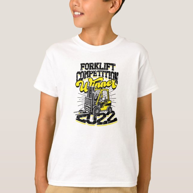 Camiseta Vencedor da Competição de Empilhadeira 2022 - arma (Frente)