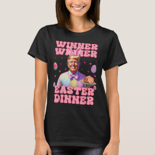 Camiseta Vencedor da Páscoa Janta Presidente Trump Happy