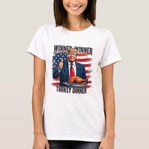 Camiseta Vencedor da Turquia Janta Engraçado Trump Thanksgi