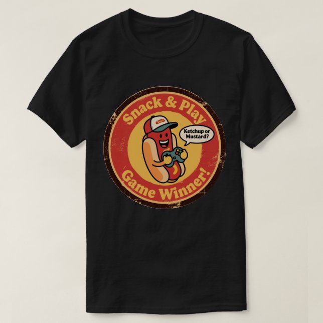 Camiseta Vencedor de Lanche & Jogo  (Frente do Design)