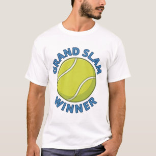 Camiseta Vencedor do Grand Slam Bola de Tênis Campeão Espor