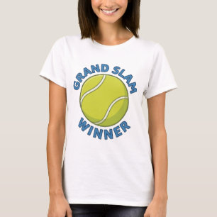 Camiseta Vencedor do Grand Slam Bola de Tênis Campeão Espor