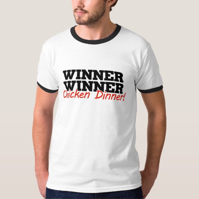 Camiseta Vencedor do janto de frango (Frente)