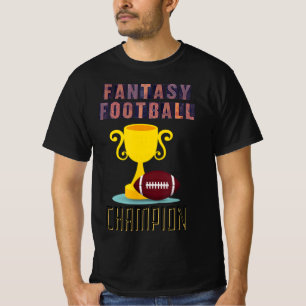 Camiseta Vencedor do Troféu campeão de futebol fantasia