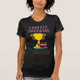 Camiseta Vencedor do Troféu campeão de futebol fantasia