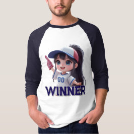 Camiseta vencedor fã esportes dall