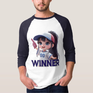 Camiseta vencedor fã esportes dall