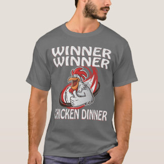 Camiseta Vencedor Perdedor Jogo de Vídeo Jantar de Frango J