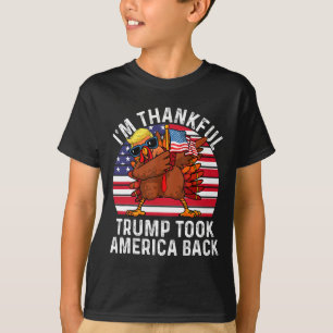 Camiseta Vencedor, sou grato Trump Won, levou a América Ck 