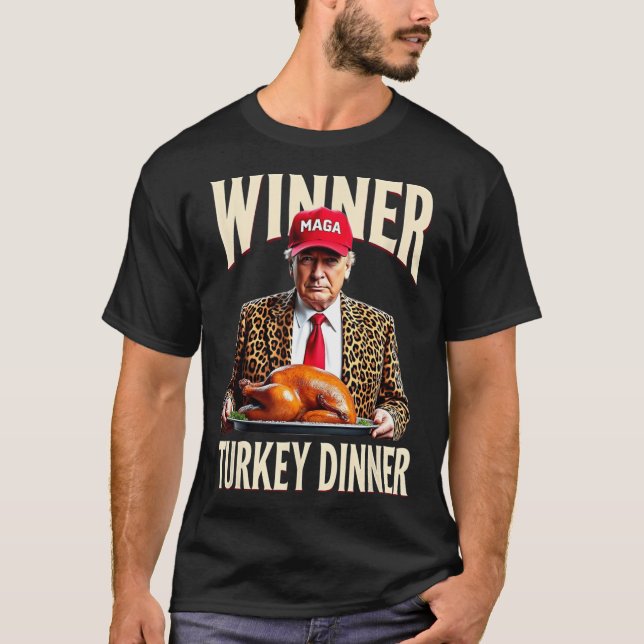 Camiseta Vencedor Turquia Janta engraçada trump (Frente)