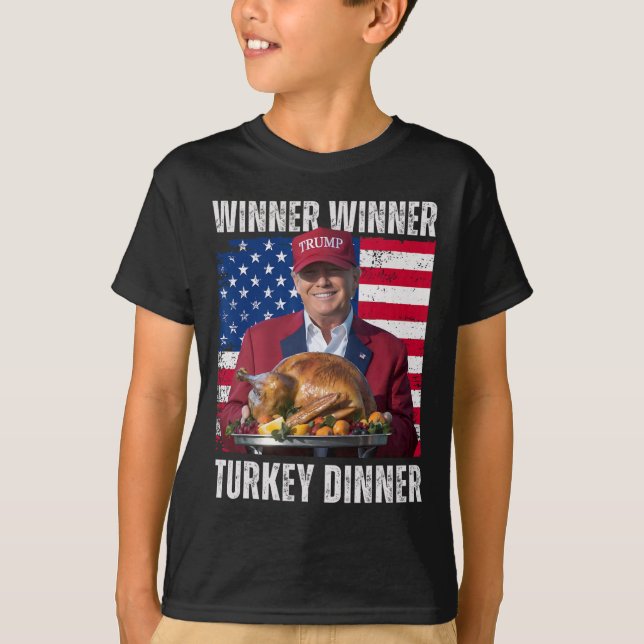 Camiseta Vencedor Turquia Janta Humor Engraçado Trump Do Qu (Frente)