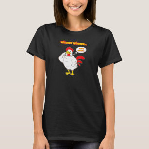 Camiseta Vencedor Vencedor Amante do Frango Humor Piada Bre