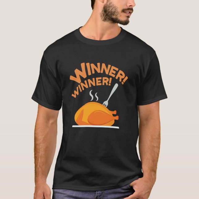 Camiseta Vencedor Vencedor Frango Jantar (Frente)